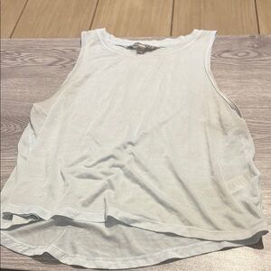 Athleta baby blue Muscle Tee Crop Top Sleeveless